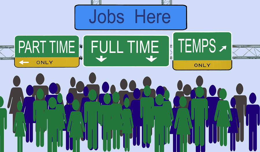 temp job vs part time